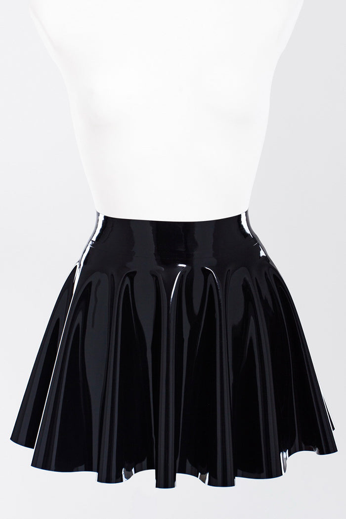Latex fit-and-flare skirt – Bright&Shiny
